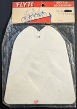 Load image into Gallery viewer, 1950s Flyte Bicycle Checkerboard Racing Flag Original Packaging Mud Flap