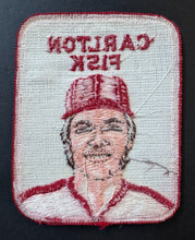 Load image into Gallery viewer, Circa 1970s Carlton Fisk Boston Red Sox Baseball Patch Major League Baseball Vtg