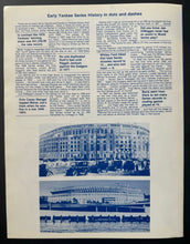 Load image into Gallery viewer, 1979 Yankee Stadium 33rd Annual NY Yankees Old Timers Game Program Vintage MLB