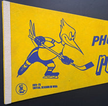 Load image into Gallery viewer, 1974/75 Phoenix Roadrunners Initial Season In WHA Vintage Full Sized Pennant