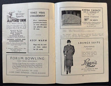 Load image into Gallery viewer, 1932 Montreal Canadians Season Opening Game Program Vs Boston Bruins Vintage NHL
