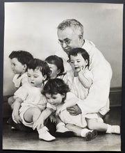 Load image into Gallery viewer, 1934 Dionne Quintuplets Doctor Allan Roy Dafoe Famous Type 1 Photo Canadian LOA