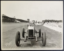 Load image into Gallery viewer, 1925 Tommy Milton Race Car Type 1 Photo LOA Indianapolis Speedway Indy Racing