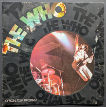 Load image into Gallery viewer, 1975 The Who Official Tour Program Roger Daltry Keith Moon Music Rock & Roll VTG