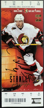 Load image into Gallery viewer, Chris Phillips Autographed Stanley Cup Playoff Ticket Ottawa Senators Signed NHL