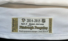 Load image into Gallery viewer, 2014-15 Jayson Megna Pittsburgh Penguins Game Worn Hockey Used Jersey NHL COA