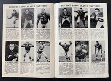 Load image into Gallery viewer, Orange Bowl Festival NFL Game Cleveland Bowns Vs Detroit Lions Program Football