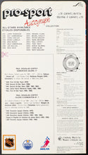 Load image into Gallery viewer, 1986/87 Pro-Sport Autograph Watch NHL Player Backing Cards Lemieux Messier Vtg