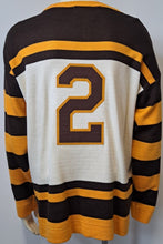 Load image into Gallery viewer, 1926/27 Boston Bruins #2 Eddie Shore Hockey Sweater Ebbets Field Flannels XL