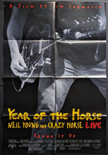 Load image into Gallery viewer, 1997 Year of the Horse Full Size Movie Poster Neil Young and Crazy Horse Vintage