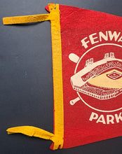 Load image into Gallery viewer, Circa 1940s Boston Red Sox Fenway Park Vintage Full Sized MLB Pennant