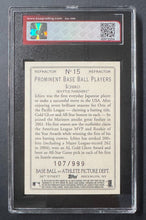 Load image into Gallery viewer, 2007 Topps MLB #15 Ichiro Seattle Mariners Chrome Refractor Baseball Card KSA