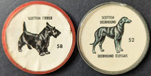 Load image into Gallery viewer, 1960 Humpty Dumpty Potato Chips Blank Back Vintage Plastic Dog Coins Premiums