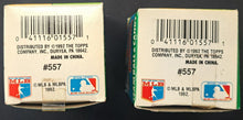 Load image into Gallery viewer, 1992 Topps Major League Baseball Triple Headers Original Box Balls + Stand