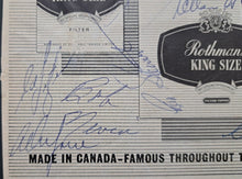 Load image into Gallery viewer, 1961/62 Stanley Cup Team Signed Program Page Toronto Maple Leafs NHL Hockey