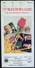 Load image into Gallery viewer, 1987 Vintage Rose Bowl Game Vintage Football Ticket Stub Arizona vs Michigan