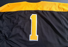 Load image into Gallery viewer, 1948-49 Boston Bruins #1 Vintage Replica Road Black NHL Hockey Jersey Jaydee XXL
