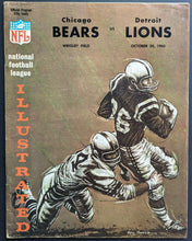Load image into Gallery viewer, 1963 Wrigley Field NFL Chicago Bears Detroit Lions Football Game Program Vintage