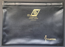 Load image into Gallery viewer, 1981 Canada Cup Hockey VIP Press Planters Labatt Logo Vintage Leather Briefcase
