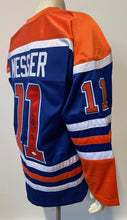 Load image into Gallery viewer, Mark Messier Signed Replica Autographed Edmonton Oilers Hockey Jersey JSA XL