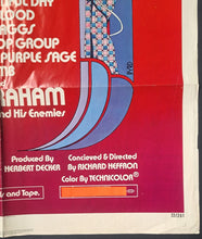 Load image into Gallery viewer, 1972 “Filmore” Original Full Size Movie Poster Santana Grateful Dead Rock & Roll