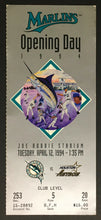 Load image into Gallery viewer, 1994 Florida Marlins v Houston Astros Opening Day Ticket Season MLB Baseball