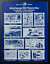Load image into Gallery viewer, 1979 Yankee Stadium 33rd Annual NY Yankees Old Timers Game Program Vintage MLB
