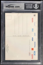 Load image into Gallery viewer, Muhammed Ali Signed Beckett Authenticated Slabbed 1996 Autographed Postcard Vtg