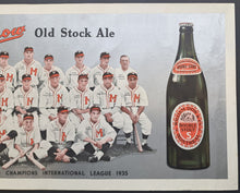 Load image into Gallery viewer, 1935 Montreal Royals Dow Beer International League Team Photo Vintage Poster