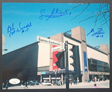 Load image into Gallery viewer, Jean Beliveau + Guy Lafleur + AB McDonald Autographed 8" x 10" Signed Photo JSA