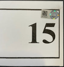 Load image into Gallery viewer, Dustin Pedroia Boston Red Sox #15 Game-Used Cardstock Locker Name Plate MLB Holo