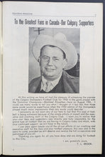 Load image into Gallery viewer, 1950 Calgary Stampeders Western Interprovincial Union Football Program Vintage