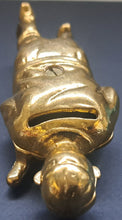 Load image into Gallery viewer, Vintage Ty Cobb Style Brass Piggy Bank Baseball Player Metal Money Box MLB