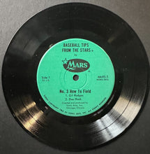 Load image into Gallery viewer, 1962 45 RPM Record Mars Candy Promo Baseball Tips From The Stars Vtg Willie Mays