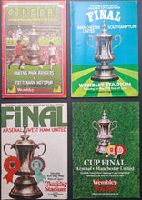 Load image into Gallery viewer, Lot of 13 F.A. Cup Final Programs Tottenham Hotspur Manchester City VTG Football