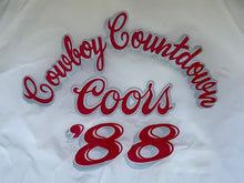 Load image into Gallery viewer, 1988 Coors Light Cowboy Countdown Windbreaker Jacket Breweriana Trimark Vintage