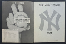 Load image into Gallery viewer, 1961 New York Yankees Yearbook MLB Baseball Mickey Mantle Roger Maris Vintage