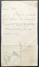Load image into Gallery viewer, Mick Jagger Autographed Signed Note Rolling Stones JSA LOA Vintage Rock Music