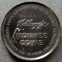Load image into Gallery viewer, 1967 The Monkees Set of 9 Kellogg's Premium Collectible Plastic Vintage Coins