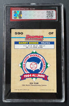 Load image into Gallery viewer, 1992 Bowman MLB #590 Barry Bonds Pittsburgh Pirates Gold Foil Baseball Card KSA