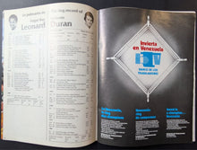 Load image into Gallery viewer, 1980 Sugar Ray Leonard vs. Roberto Duran Welterweight Championship Program VTG