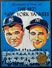 Load image into Gallery viewer, New York Yankees 1927 50th Anniversary Program Issued 1977 Vintage MLB Baseball
