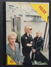 Load image into Gallery viewer, 1981 Police Concert Original Program+Unused Ticket Iggy Pop The Go Gos Specials