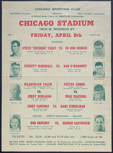 Load image into Gallery viewer, 1938 Chicago Stadium Championship Wrestling Vintage Handbill Card