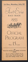 Load image into Gallery viewer, 1953 Fort Erie Racetrack Racing Program Canada Race Vintage