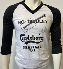 Load image into Gallery viewer, 1983 Bo Diddley Autographed Signed Carlsberg Festival Concert T Shirt JSA VTG