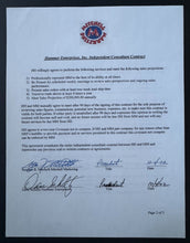 Load image into Gallery viewer, 2002 Contract Signed By NHL Enforcer Dave The Hammer Schultz Beckett Auction LOA