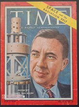 Load image into Gallery viewer, James Van Allen Autographed Time Magazine Cover Signed Famous Physicist