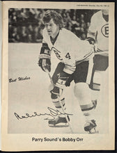 Load image into Gallery viewer, 1981 Parry Sound Hospital Celebrity Hockey Game Program NHL VTG Orr Howe Sittler