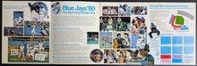 Load image into Gallery viewer, Toronto Blue Jays Vintage 1980 Ticket Brochure Pamphlet Baseball MLB BJ Birdy